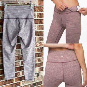 Lululemon  ^ Wunder Under High-Rise Tight Leggings cropped  EUC